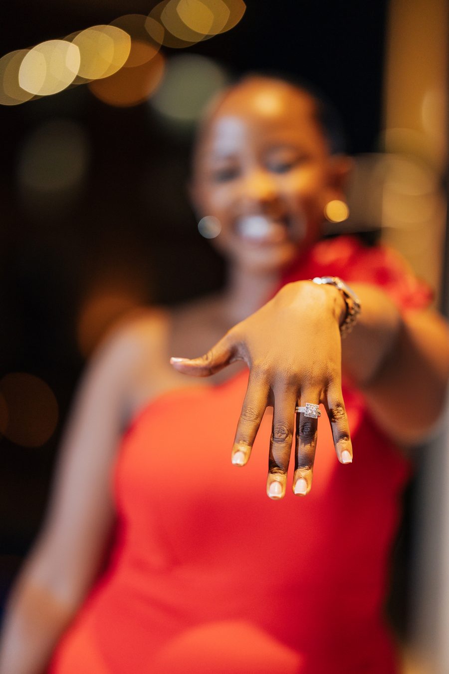 Martha showing her ring