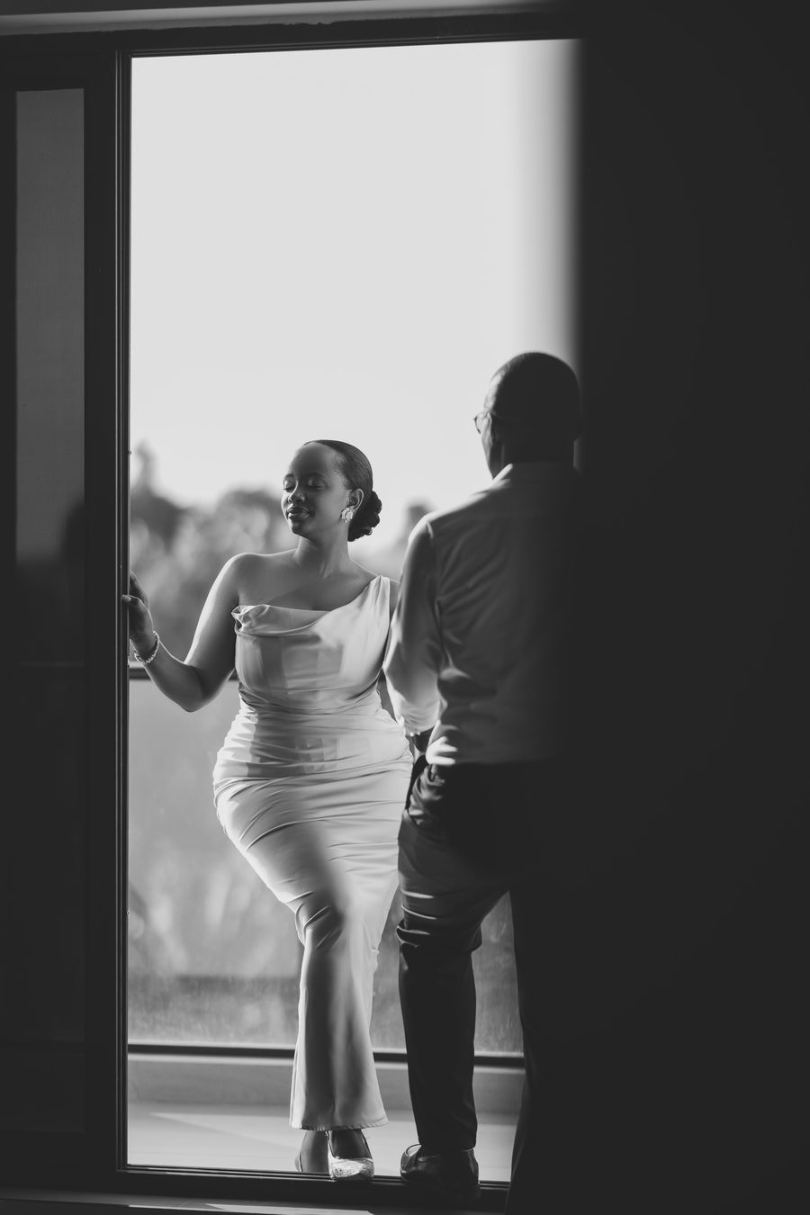 Silhouette embrace